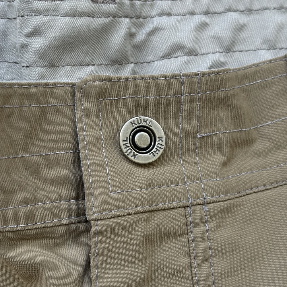 Kuhl Pants Mens 35x30 Tan Brown Renegade Quick Dry Zip Cargo Performance Chino - Picture 6 of 16